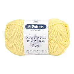 Patons Bluebell Merino 5ply Crochet & Knitting Yarn, Canola- 50g Merino Wool Yarn
