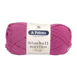 Patons Bluebell Merino 5ply Crochet & Knitting Yarn, Italian Rose- 50g Merino Wool Yarn