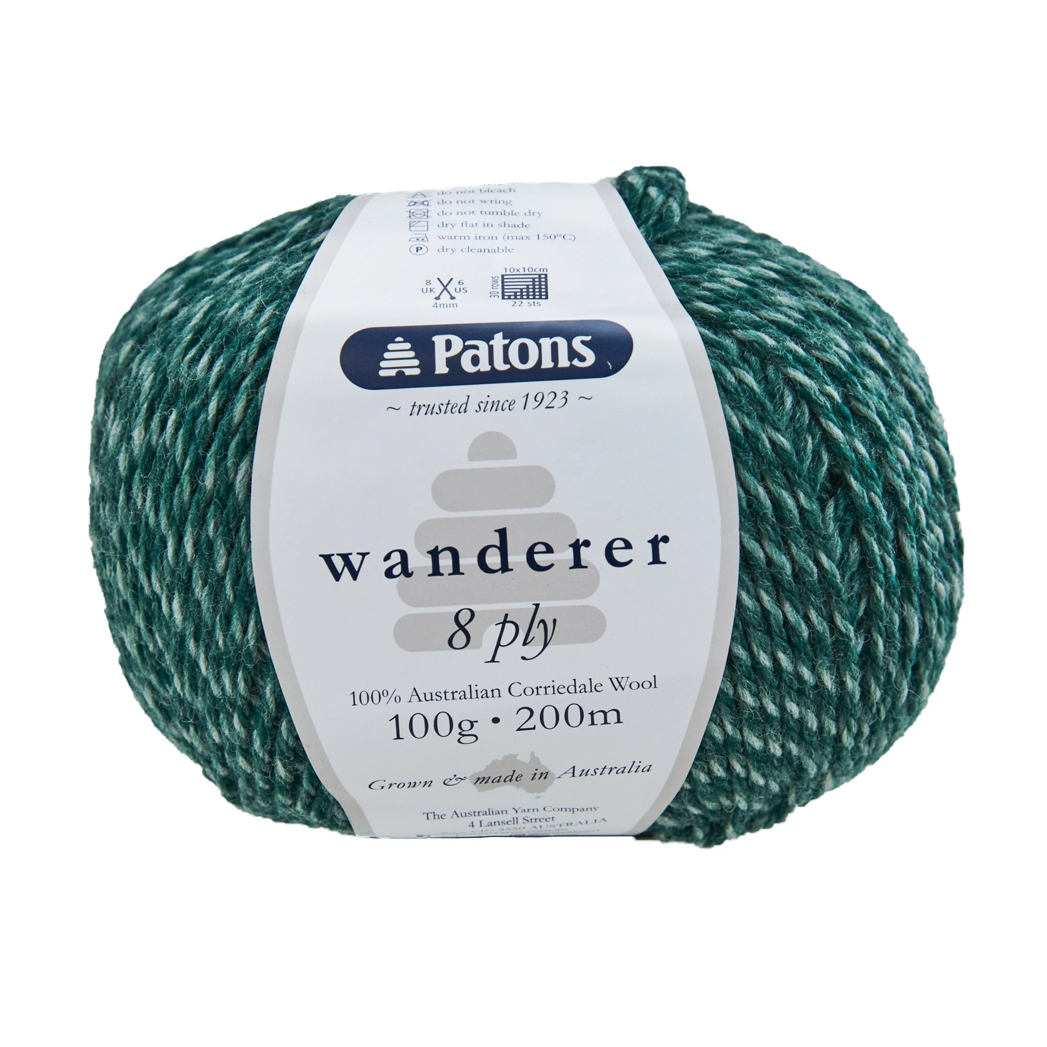 Patons Wanderer Crochet & Knitting Yarn 8 Ply, Red Eucalyptus- 100g Corriedale Wool Yarn
