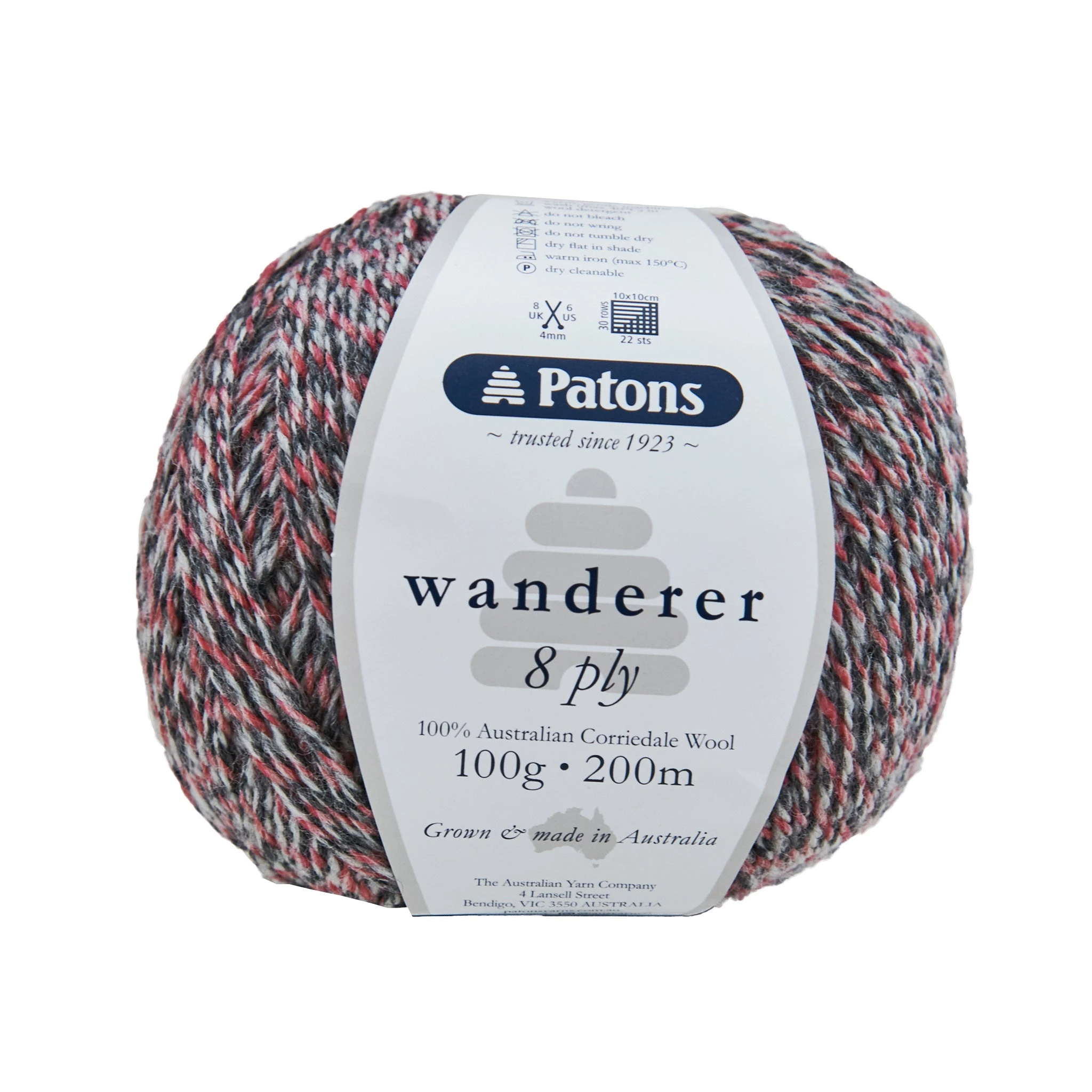 Patons Wanderer Crochet & Knitting Yarn 8 Ply, Outback- 100g Corriedale Wool Yarn Patons Wanderer Crochet & Knitting Yarn 8 Ply, Outback- 100g Corriedale Wool Yarn -Lincraft shop 9329269047139