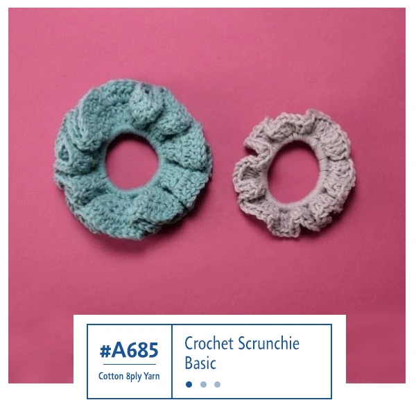 Makr Cotton Crochet & Knitting Yarn 8ply, Denim- 50g Cotton Yarn - Image 3