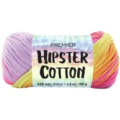 Premier® Premier Hipster Crochet & Knitting Yarn, Sunset Aesthetic- 100gcotton Yarn