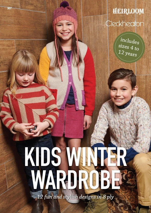 Cleckheaton Kids Winter Wardrobe Pattern Book 367