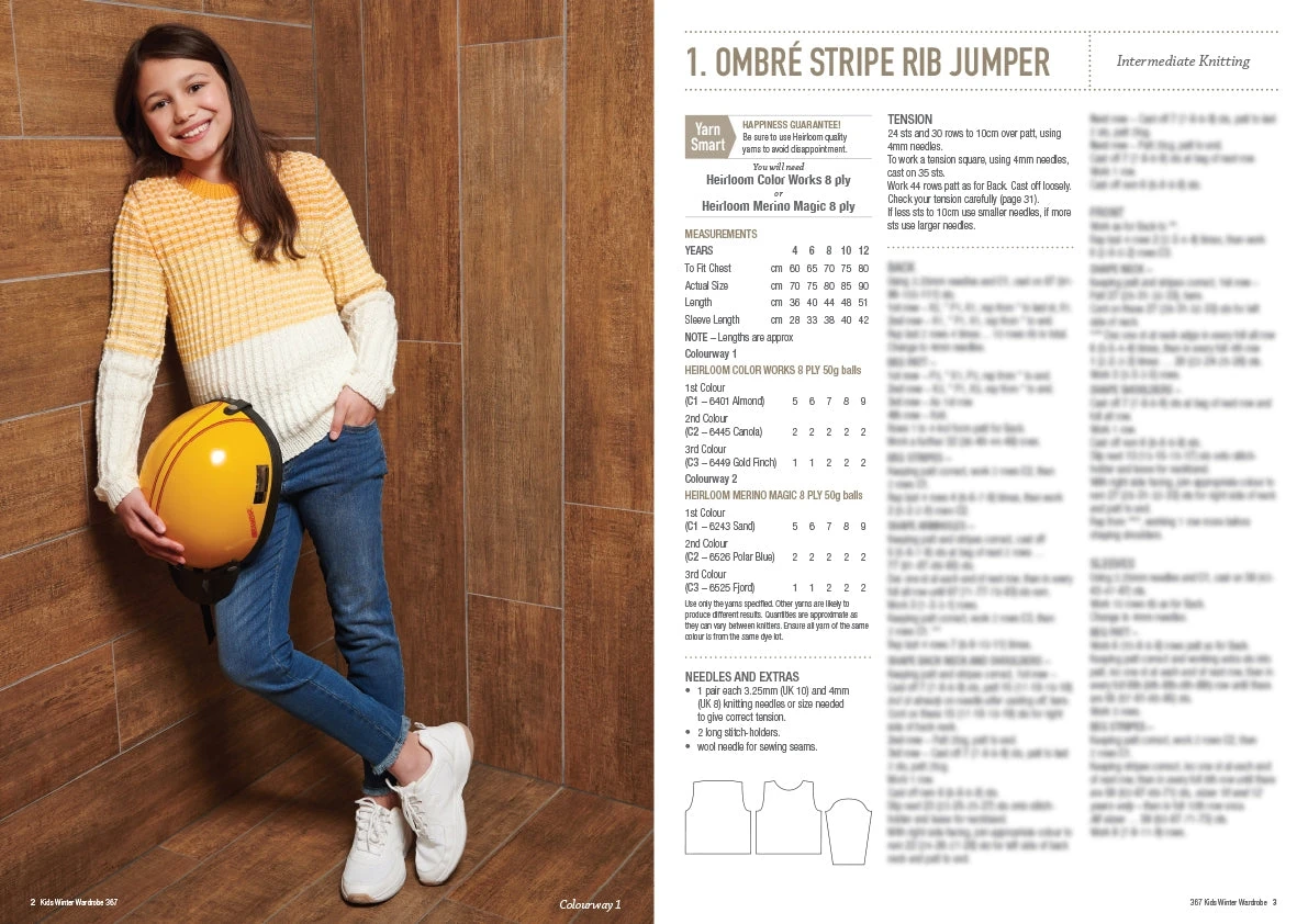 Cleckheaton Kids Winter Wardrobe Pattern Book 367 - Image 2