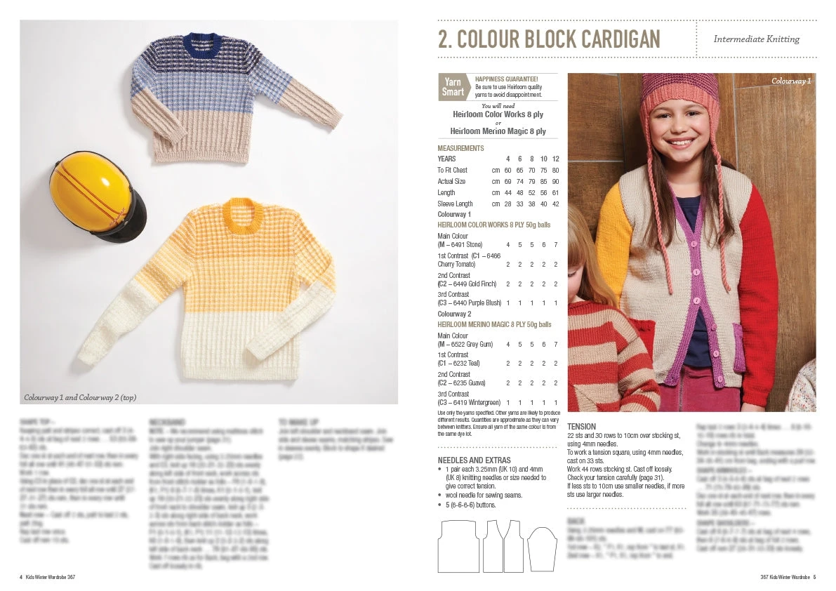Cleckheaton Kids Winter Wardrobe Pattern Book 367 - Image 3