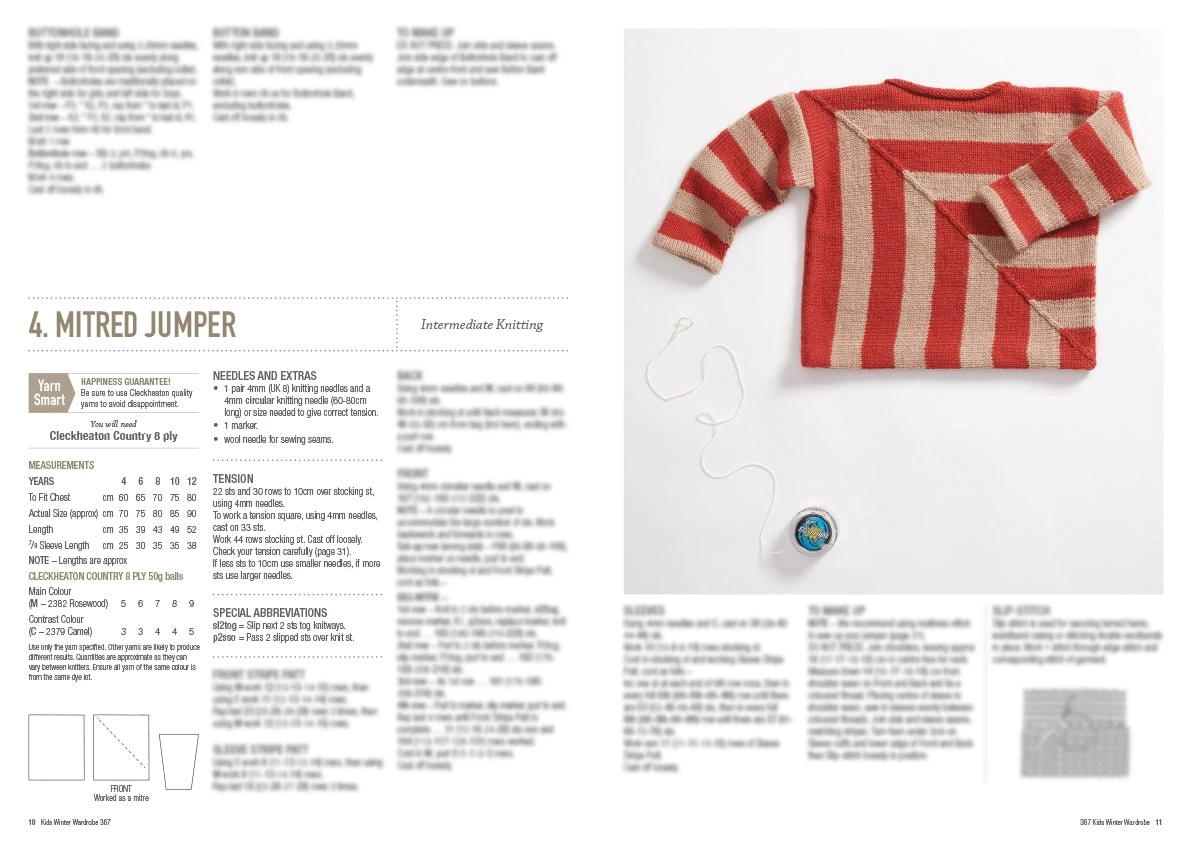 Cleckheaton Kids Winter Wardrobe Pattern Book 367 - Image 6