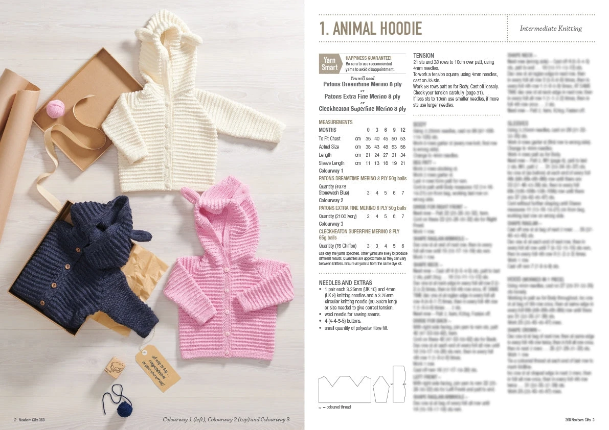 Patons Newborn Gifts Pattern Book 368 - Image 2