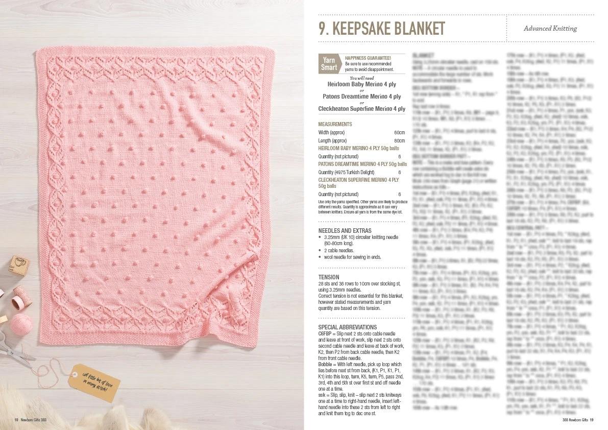 Patons Newborn Gifts Pattern Book 368 - Image 10
