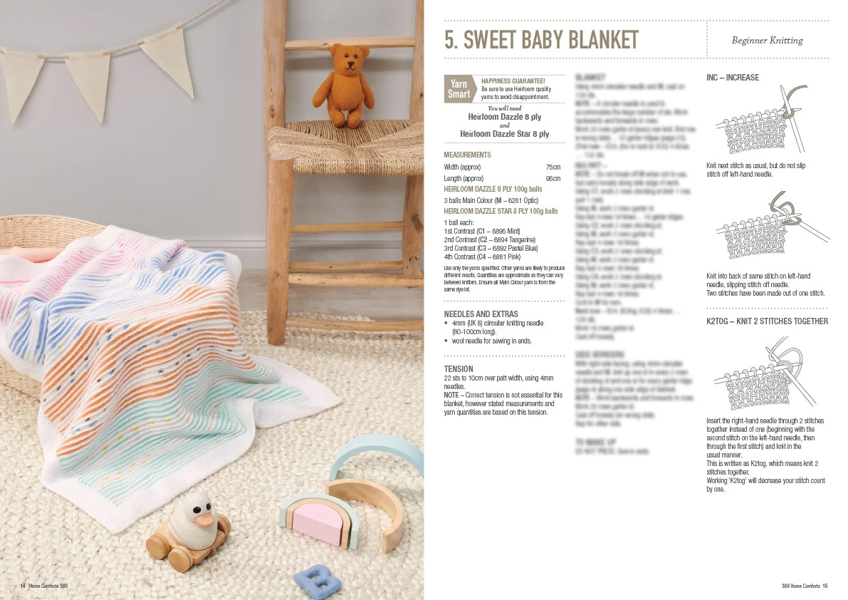 Patons Home Comforts Pattern Book 369 - Image 8