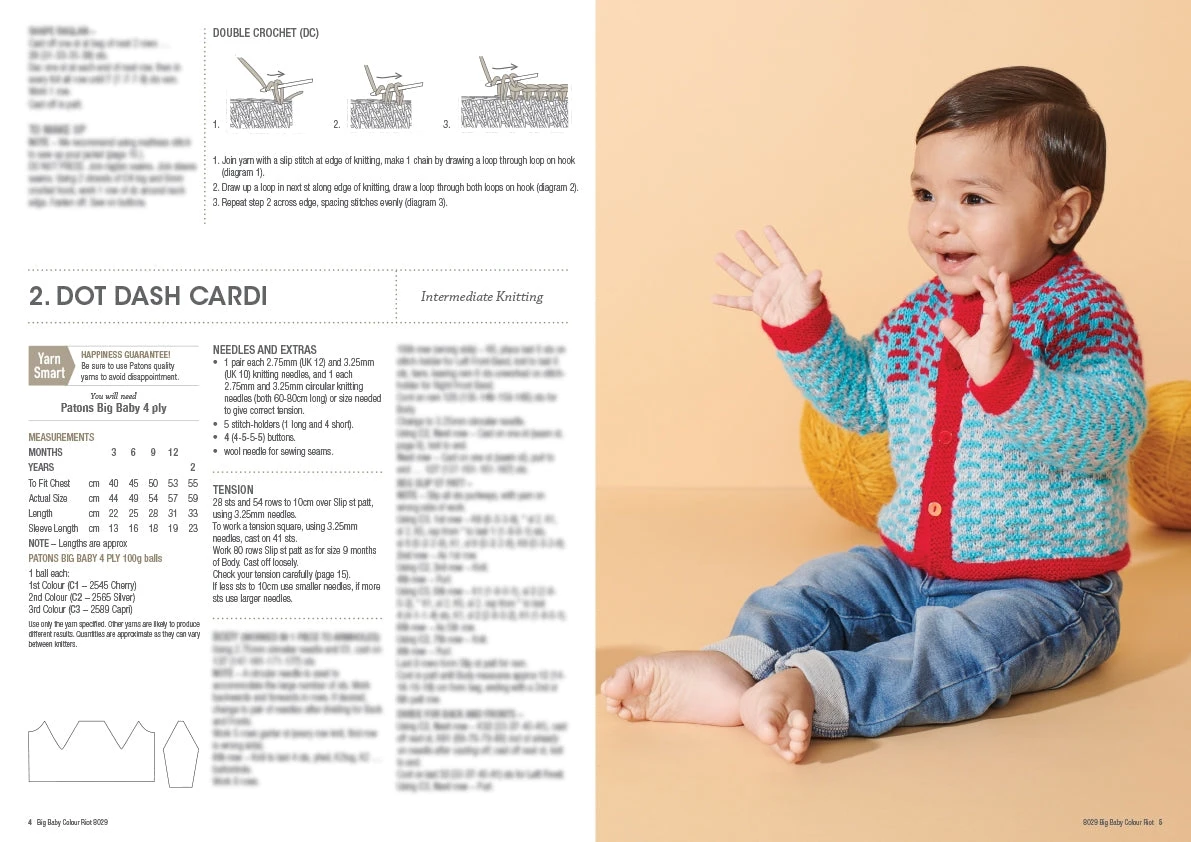 Patons Big Bay Colour Riot Pattern Book 8029 - Image 3