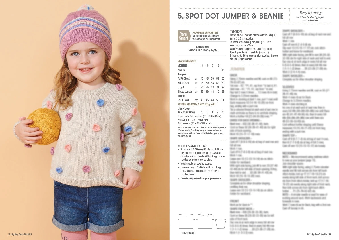 Patons Big Bay Colour Riot Pattern Book 8029 - Image 7