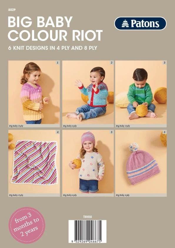 Patons Big Bay Colour Riot Pattern Book 8029 - Image 9