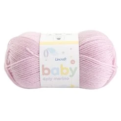 Lincraft Baby Merino Crochet & Knitting Yarn 4ply, Blush- 50g Merino Wool Yarn