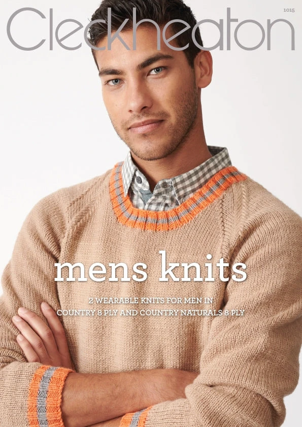 Cleckheaton Mens Knits Pattern Book 1015