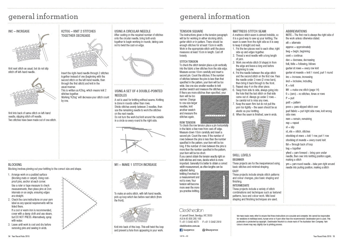 Cleckheaton Year Round Knits Pattern Book 3018 - Image 8