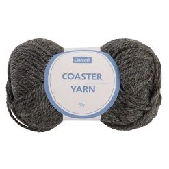 Lincraft Coaster Crochet & Knitting Yarn, Charcoal- 50g Wool Alpaca Blend Yarn