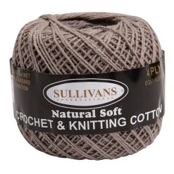 Sullivans Crochet And Knitting Yarn 4ply, Linen- 50g Cotton Yarn