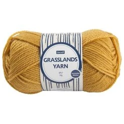 Lincraft Grasslands Crochet & Knitting Yarn 8ply, Merrigold- 50g Merino Wool Yarn