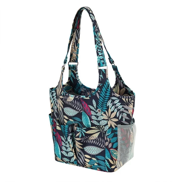 Mayd Knitting Tote Bag, Urban Jungle- Shoulder Carry Straps - Image 7