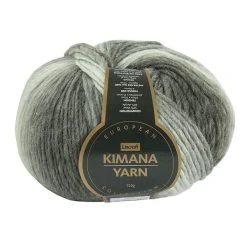 European Collection Kimana Crochet & Knitting Yarn, Shadow- 100g Wool Acrylic Yarn