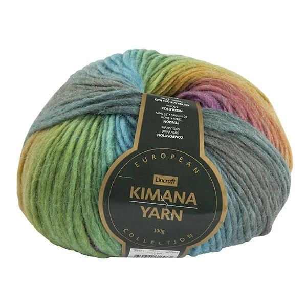 European Collection Kimana Crochet & Knitting Yarn, Fairy Mix- 100g Wool Acrylic Yarn European Collection Kimana Crochet & Knitting Yarn, Fairy Mix- 100g Wool Acrylic Yarn -Lincraft shop kimana yarn 30371295