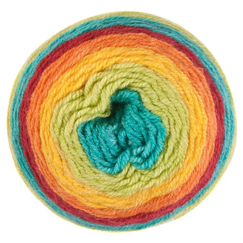 Lincraft Cakes Crochet & Knitting Yarn, Rainbow Cake- 200g Acrylic Wool Blend Yarn - Image 2