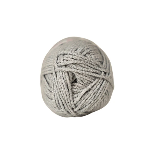 Makr Cotton Crochet & Knitting Yarn 8ply, Silver- 50g Cotton Yarn - Image 2